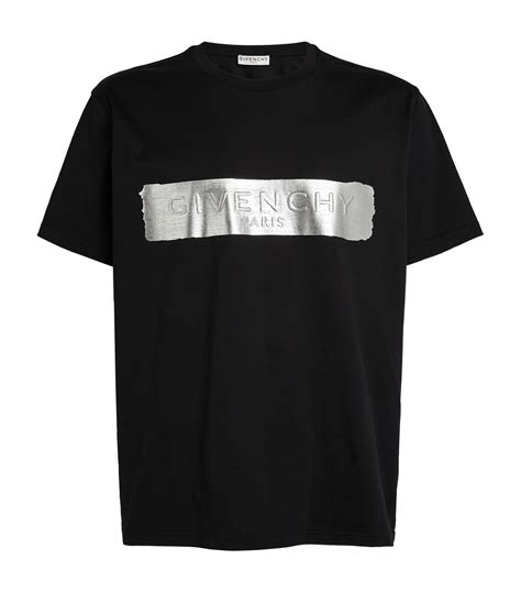 givenchy metallic logo t shirt|Givenchy t shirt men price.